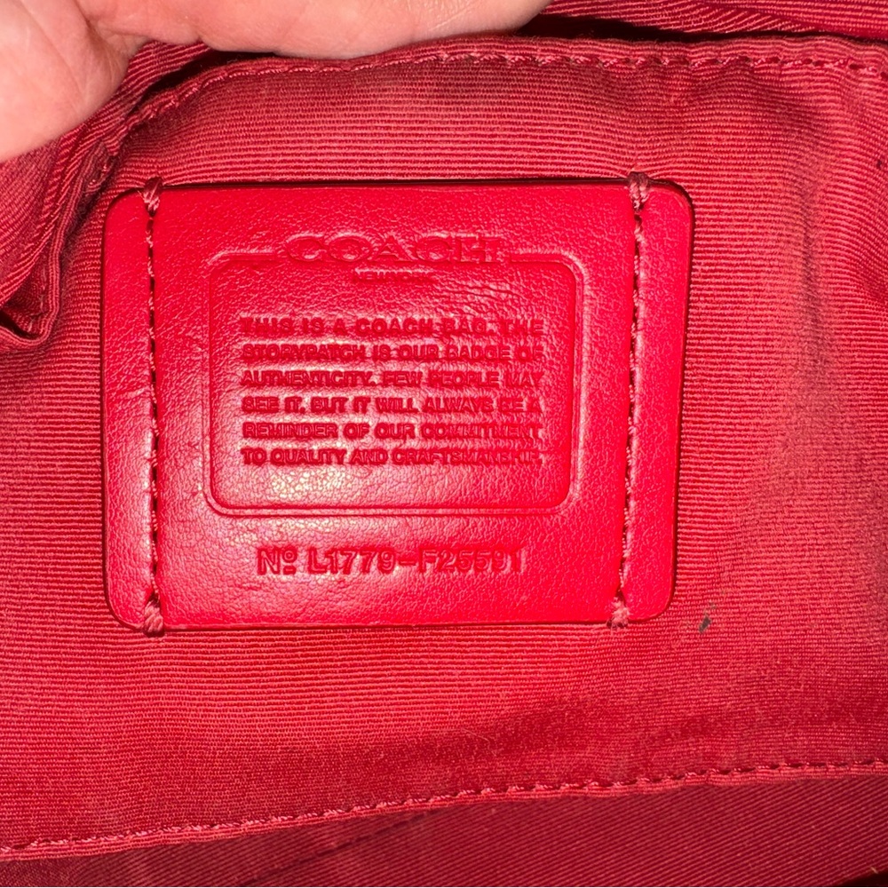 Coach Cherry Red Crossbody Bag - Picture 6 of 7